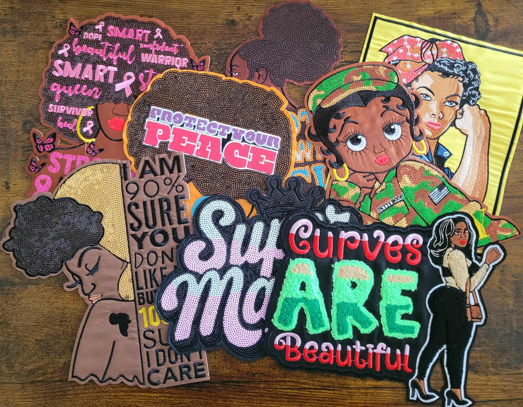 Strong, Bold & Beautiful | Embroidered & Sequin Patches
