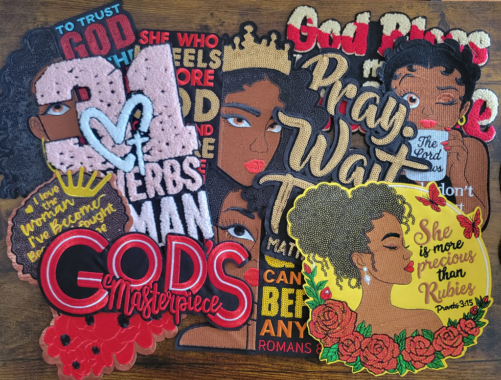 Faith Over Everything | Embroidered & Sequin Patches