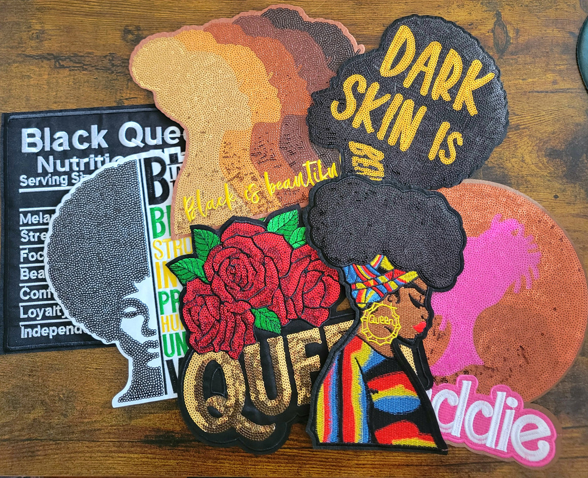 Beautifully Black | Embroidered & Sequin Patches