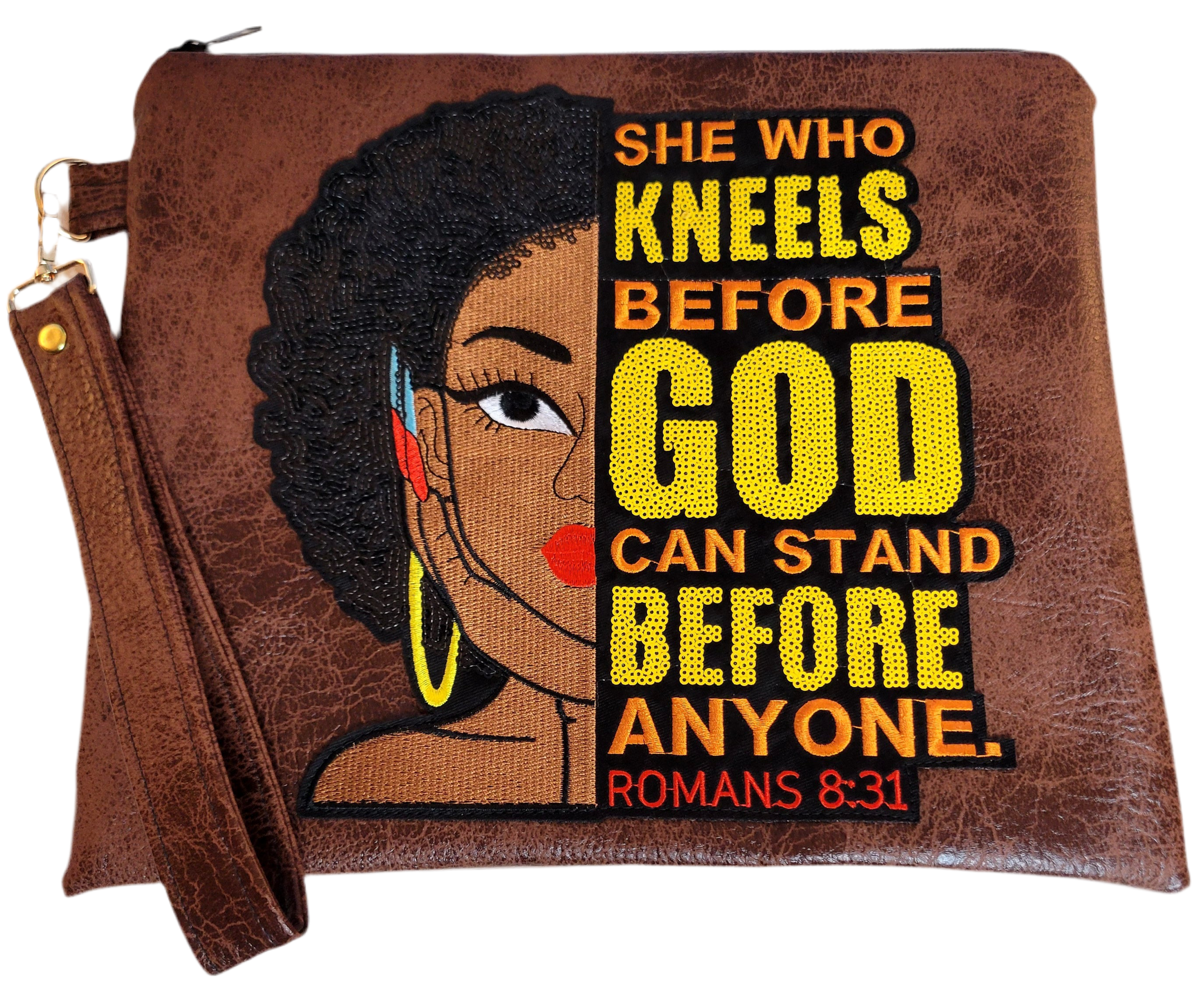 She Kneels Statement Clutch