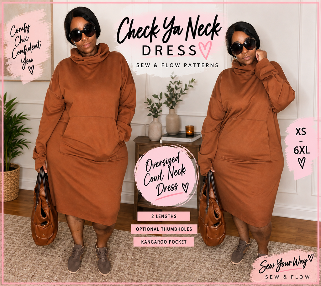 Check Ya Neck Dress: Sew & Patterns