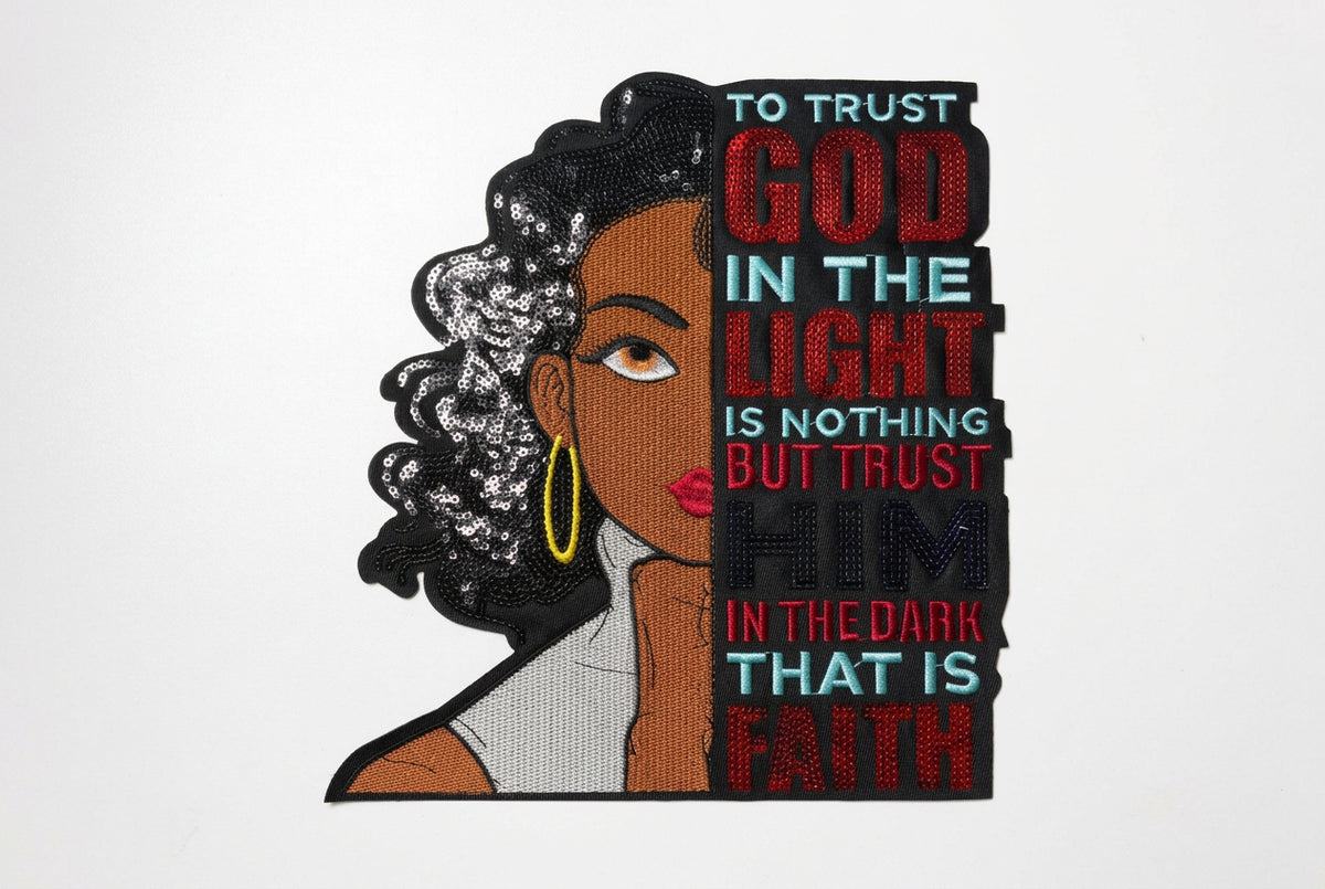 Faith Over Everything | Embroidered & Sequin Patches