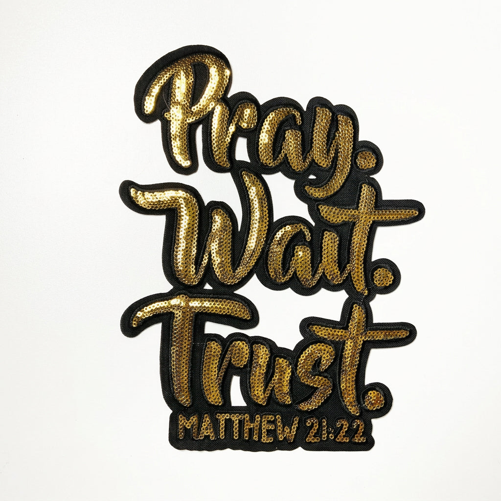 Faith Over Everything | Embroidered & Sequin Patches